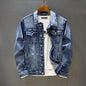 Casual Denim Long-sleeved Jacket Business Men's Denim Jacket